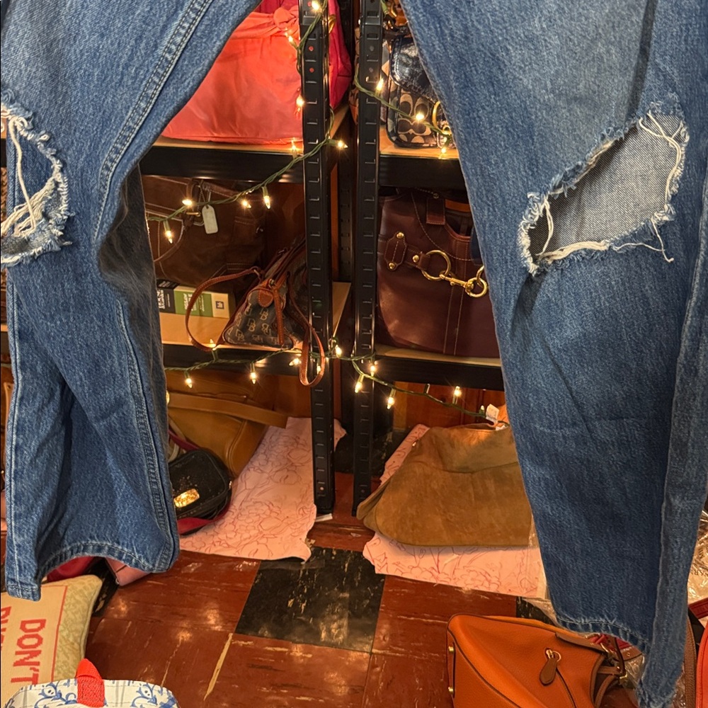 Levi's Blue Denim Jeans low pro straigh - Picture 3 of 5